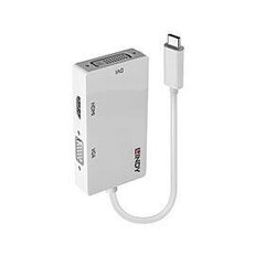 Адаптер USB Lindy Lindy 43273 3.1 C - HDMI, DVI, VGA цена и информация | Адаптеры, USB-разветвители | pigu.lt