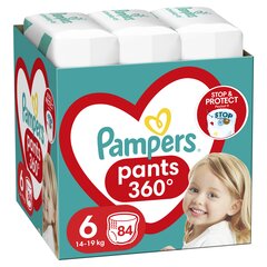 Sauskelnės-kelnaitės PAMPERS Pants Mega Pack S6, 84 vnt. kaina ir informacija | Pampers Išparduotuvė | pigu.lt