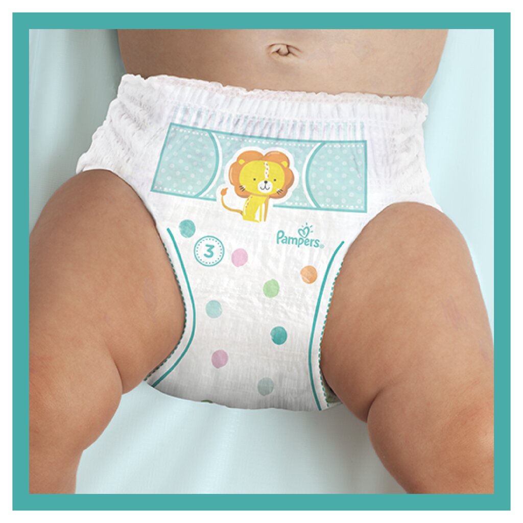 Sauskelnės-kelnaitės Pampers Pants, Mega Pack, 7 dydis, 17+ kg, 74 vnt. kaina ir informacija | Sauskelnės | pigu.lt