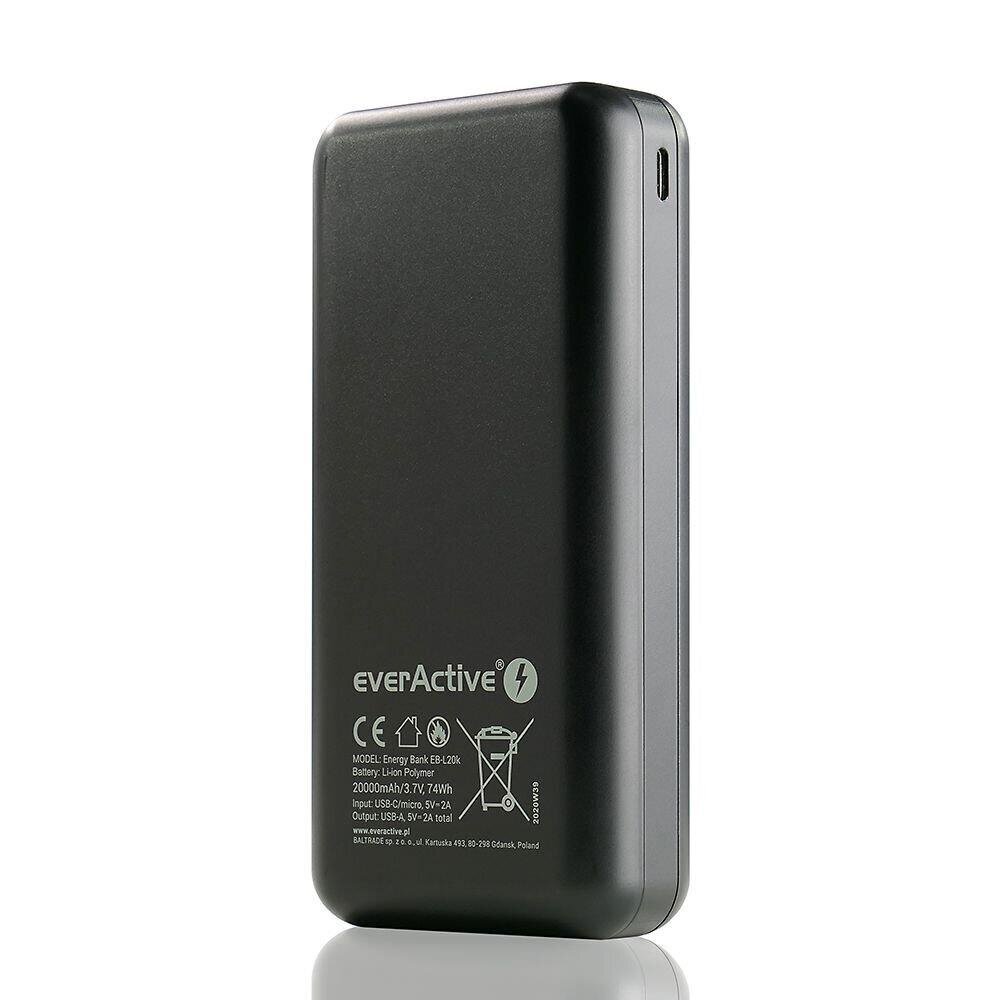 EverActive EB-L20k kaina ir informacija | Atsarginiai maitinimo šaltiniai (power bank) | pigu.lt