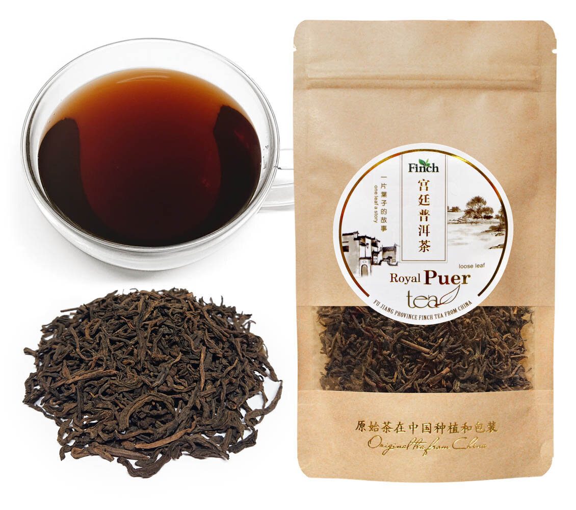 ROYAL PUER (Shy) tea - Королевский рассыпной крупнолистовой чай Пуэр, 50г  цена | pigu.lt