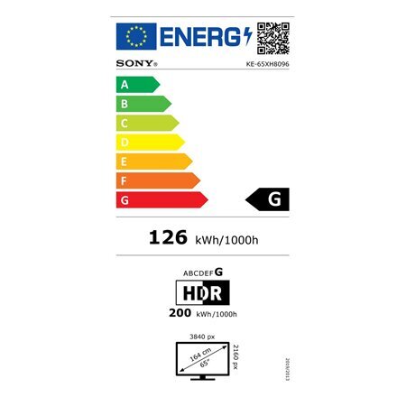 Sony KE65XH8096BAEP kaina ir informacija | Televizoriai | pigu.lt