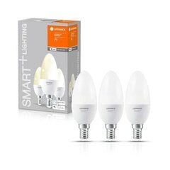 Išmanioji LED lemputė Ledvance Smart Candle E14 5W 470lm, 3 vnt kaina ir informacija | Elektros lemputės | pigu.lt