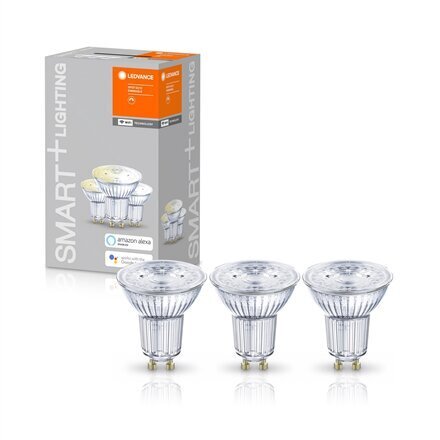 Išmanioji LED lemputė Ledvance Smart Spot GU10 5W 350lm, 3 vnt цена и информация | Elektros lemputės | pigu.lt