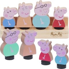 Деревянные фигурки Peppa Character 4-pack цена и информация | Игрушки для девочек | pigu.lt