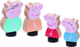 Medinės figūrėlės Peppa Character 4-pack kaina ir informacija | Žaislai mergaitėms | pigu.lt