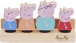 Medinės figūrėlės Peppa Character 4-pack kaina ir informacija | Žaislai mergaitėms | pigu.lt