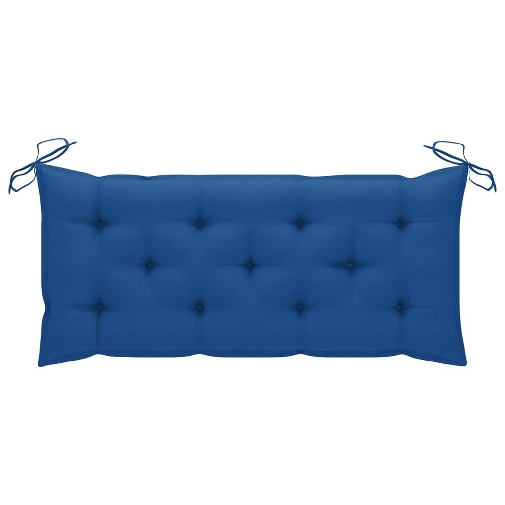 Batavia suoliukas su mėlyna pagalve, 120cm kaina ir informacija | Lauko suolai | pigu.lt