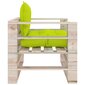 Sodo sofa iš palečių su pagalvėlėmis, mediena kaina ir informacija | Lauko kėdės, foteliai, pufai | pigu.lt