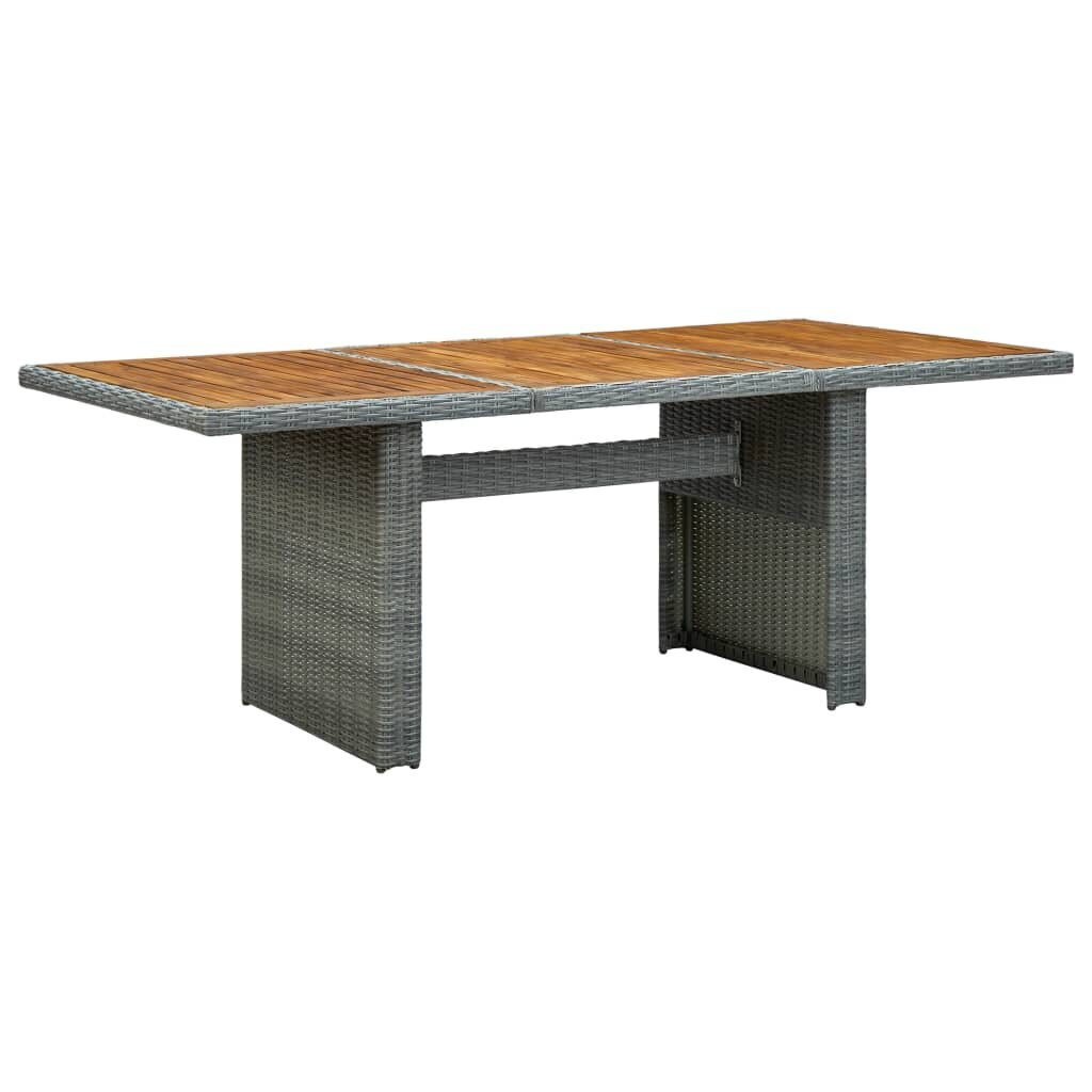 Sodo stalas, šviesiai pilkas kaina ir informacija | Lauko stalai, staliukai | pigu.lt