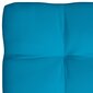 Pagalvėlė sofai iš palečių, 120x80x12 cm, mėlyna цена и информация | Pagalvės, užvalkalai, apsaugos | pigu.lt