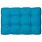 Pagalvėlė sofai iš palečių, 120x80x12 cm, mėlyna kaina ir informacija | Pagalvės, užvalkalai, apsaugos | pigu.lt