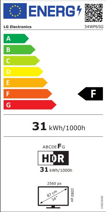 LG 34WP65G-B kaina ir informacija | Monitoriai | pigu.lt