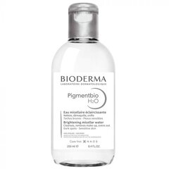 Осветляющая мицеллярная жидкость для снятия макияжа Bioderma Pigmentbio H20, 250 мл цена и информация | Средства для очищения лица | pigu.lt