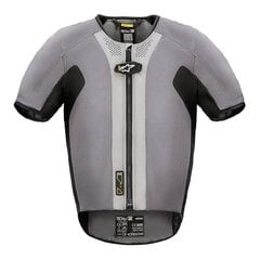 Apsauginė liemenė Alpinestars, Tech-Air, pilka/juoda, 3XL kaina ir informacija | Moto pirštinės, apsaugos | pigu.lt