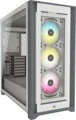 Корпус для ПК iCUE 5000X RGB QL TG Mid Tower, белый цена и информация | Корпуса | pigu.lt