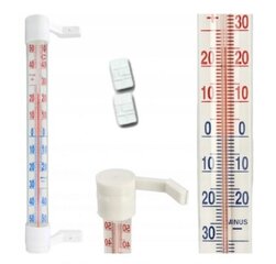 Plastikinis termometras kaina ir informacija | Meteorologinės stotelės, termometrai | pigu.lt