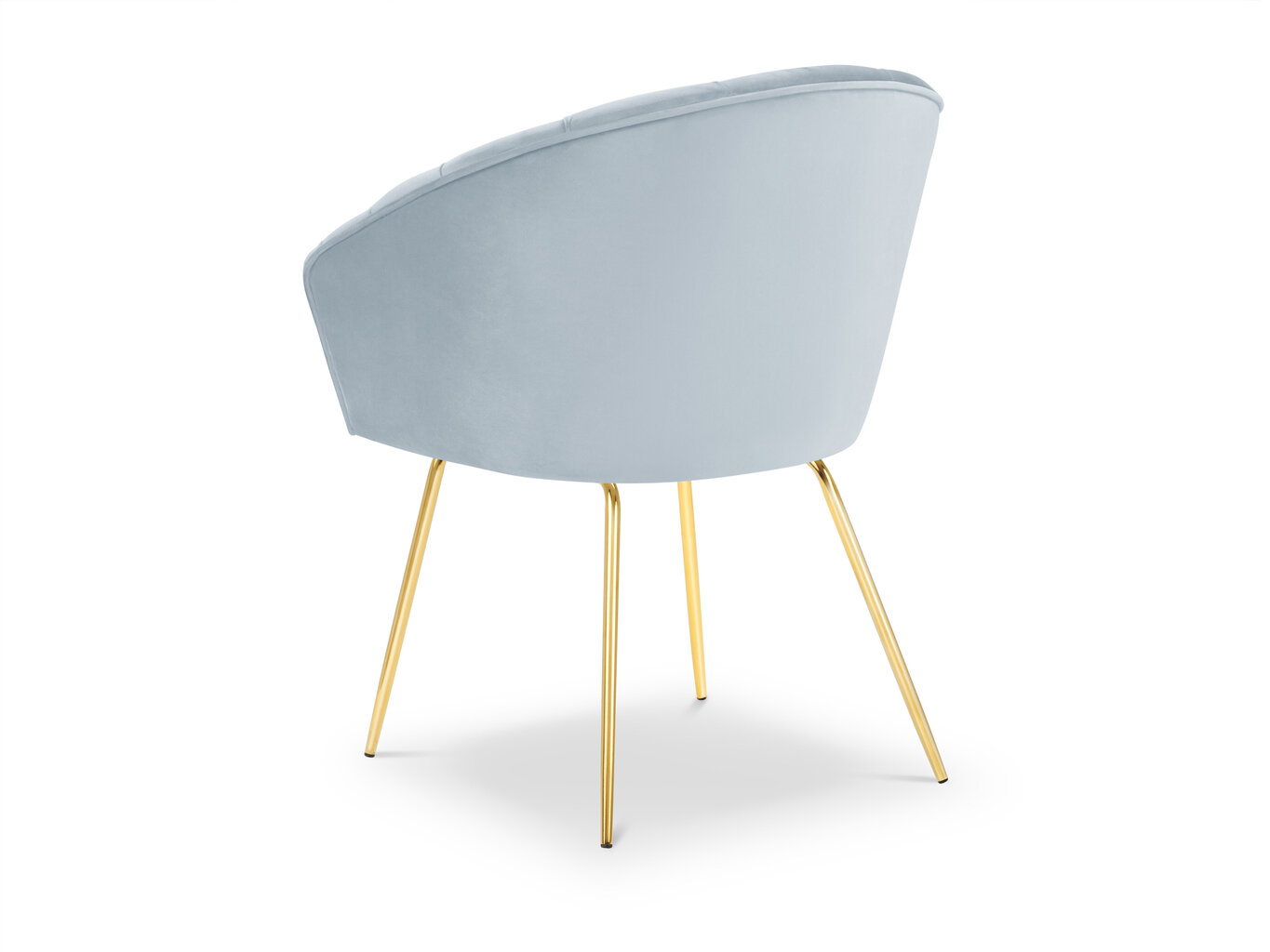 Kėdė Milo Casa Elisa, šviesiai mėlynos/auksinės spalvos kaina ir informacija | Virtuvės ir valgomojo kėdės | pigu.lt