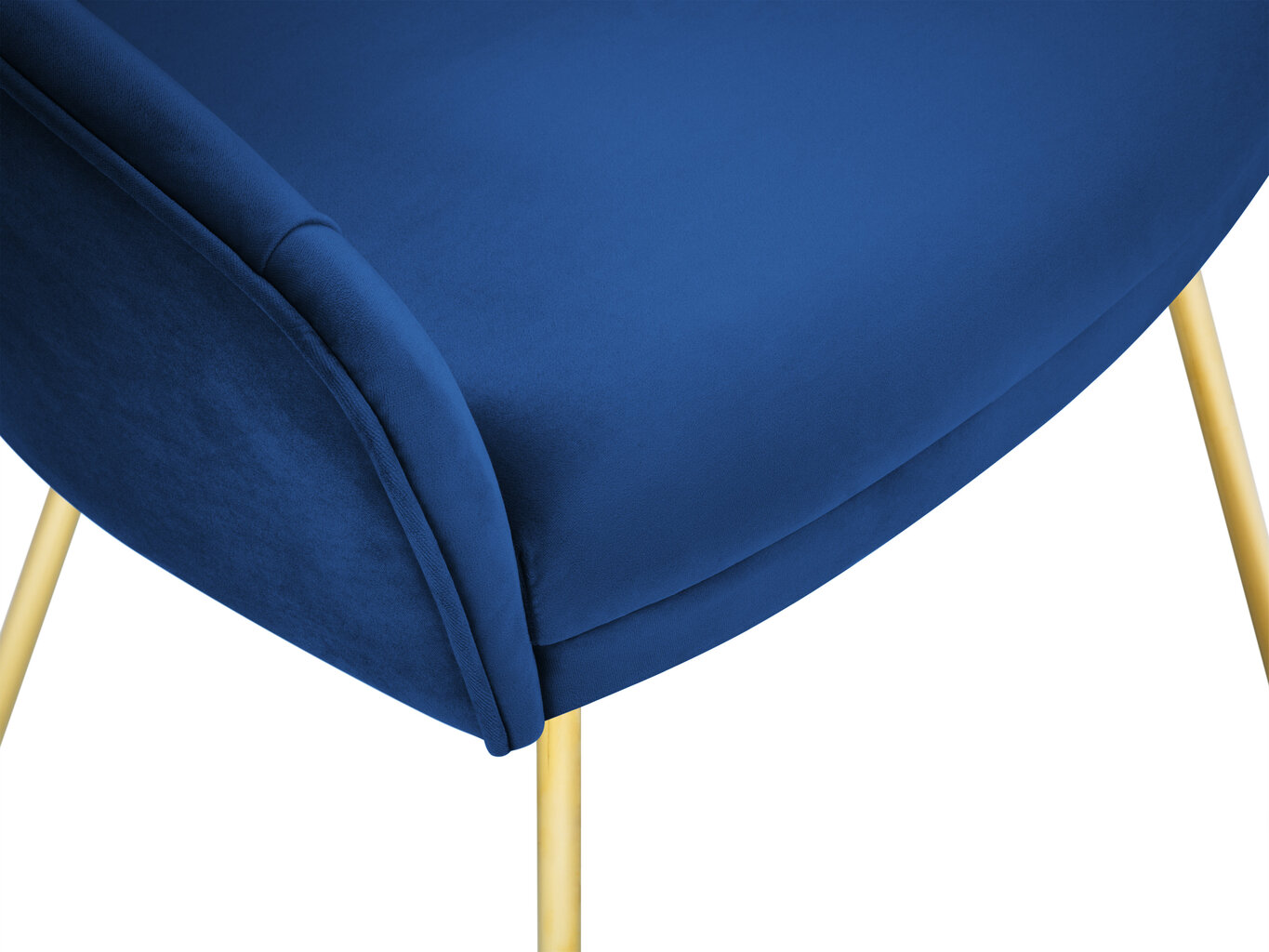 Kėdė Milo Casa Elisa, mėlynos/auksinės spalvos kaina ir informacija | Virtuvės ir valgomojo kėdės | pigu.lt