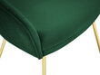 Kėdė Milo Casa Elisa, tamsiai žalios/auksinės spalvos kaina ir informacija | Virtuvės ir valgomojo kėdės | pigu.lt