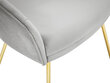 Kėdė Milo Casa Elisa, šviesiai pilkos/auksinės spalvos kaina ir informacija | Virtuvės ir valgomojo kėdės | pigu.lt