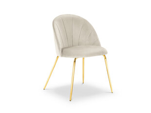 Kėdė Milo Casa Livia, smėlio/auksinės spalvos kaina ir informacija | Virtuvės ir valgomojo kėdės | pigu.lt