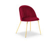 Kėdė Milo Casa Livia, raudonos/auksinės spalvos kaina ir informacija | Virtuvės ir valgomojo kėdės | pigu.lt