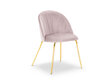 Kėdė Milo Casa Livia, rožinės/auksinės spalvos kaina ir informacija | Virtuvės ir valgomojo kėdės | pigu.lt