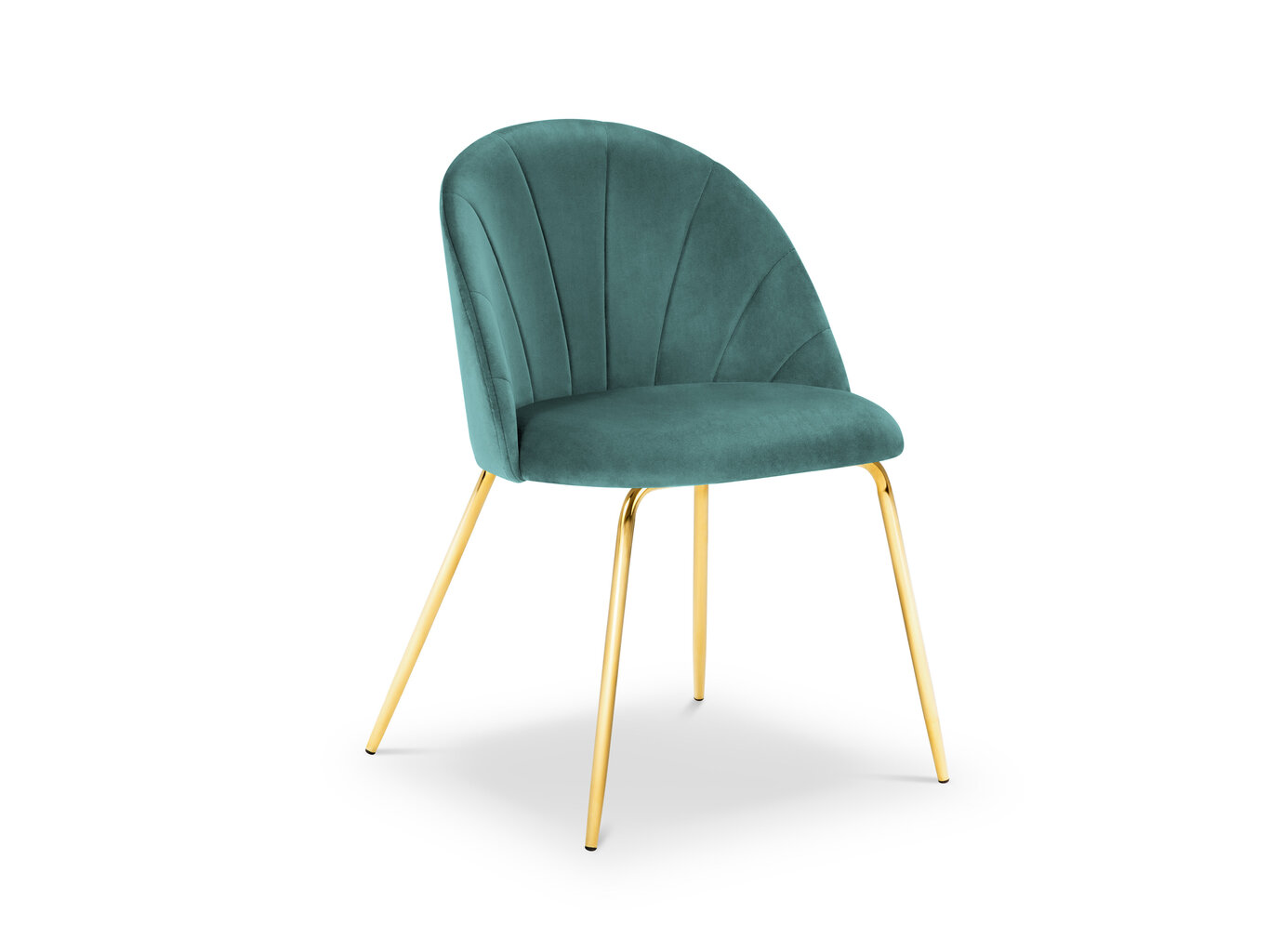 Kėdė Milo Casa Livia, žalios/auksinės spalvos цена и информация | Virtuvės ir valgomojo kėdės | pigu.lt
