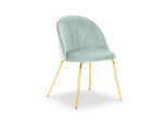 Kėdė Milo Casa Livia, šviesiai žalios/auksinės spalvos