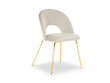 Kėdė Milo Casa Lucia, smėlio/auksinės spalvos kaina ir informacija | Virtuvės ir valgomojo kėdės | pigu.lt