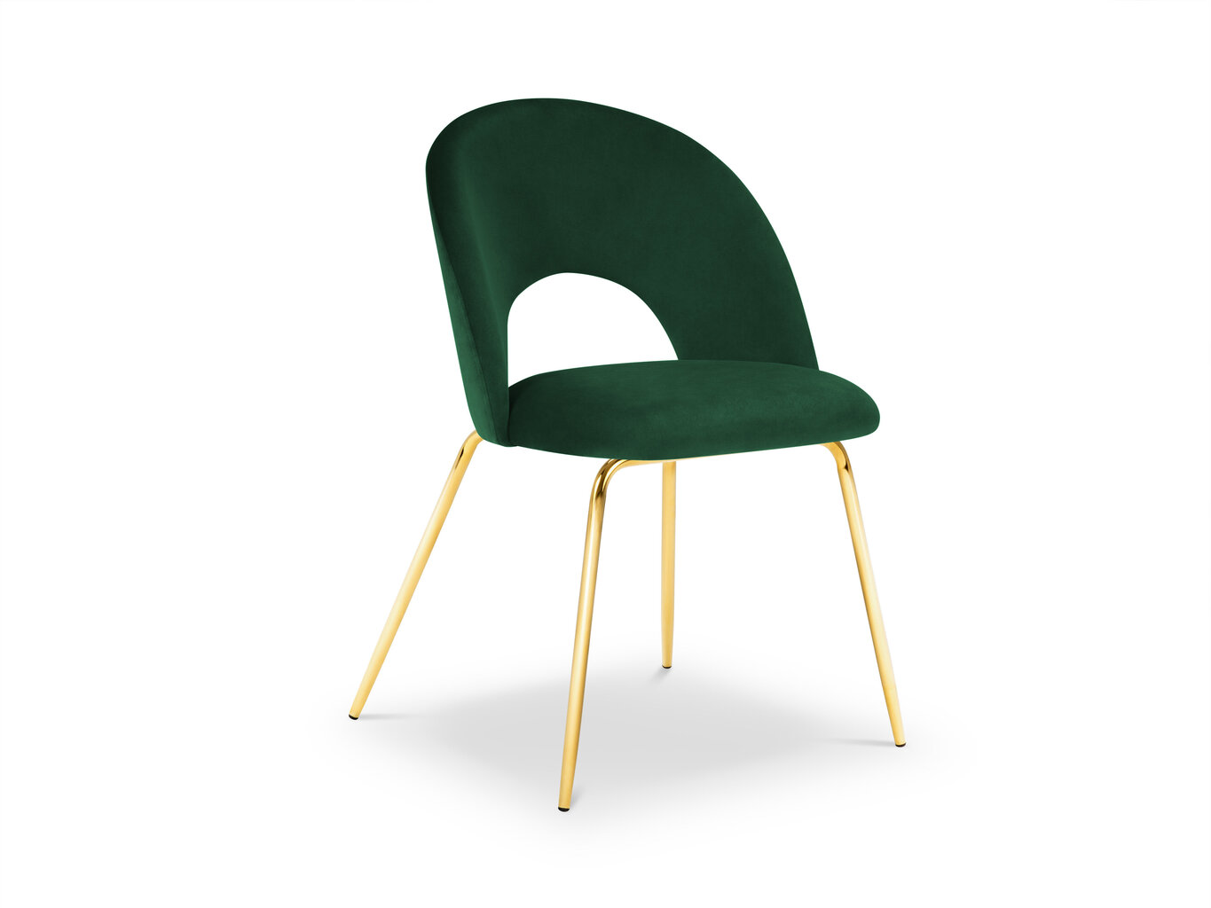 Kėdė Milo Casa Lucia, tamsiai žalios/auksinės spalvos kaina ir informacija | Virtuvės ir valgomojo kėdės | pigu.lt
