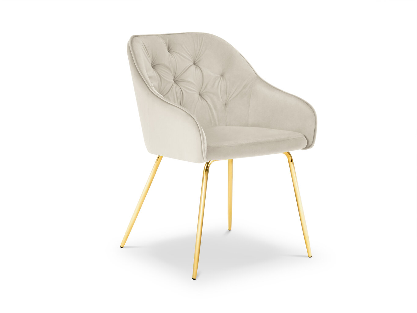 Kėdė Milo Casa Luisa, smėlio/auksinės spalvos kaina ir informacija | Virtuvės ir valgomojo kėdės | pigu.lt