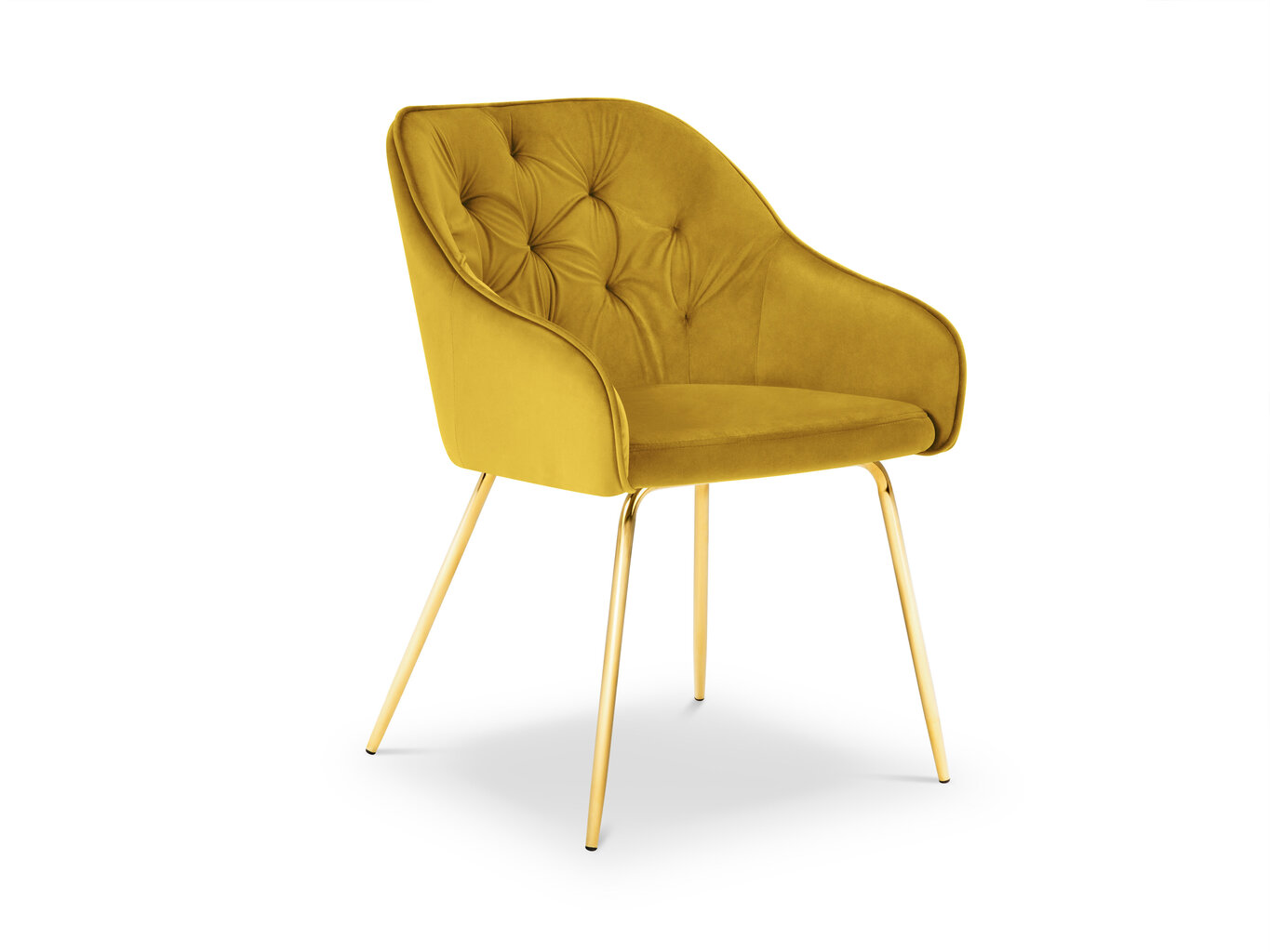 Kėdė Milo Casa Luisa, geltonos/auksinės spalvos kaina ir informacija | Virtuvės ir valgomojo kėdės | pigu.lt