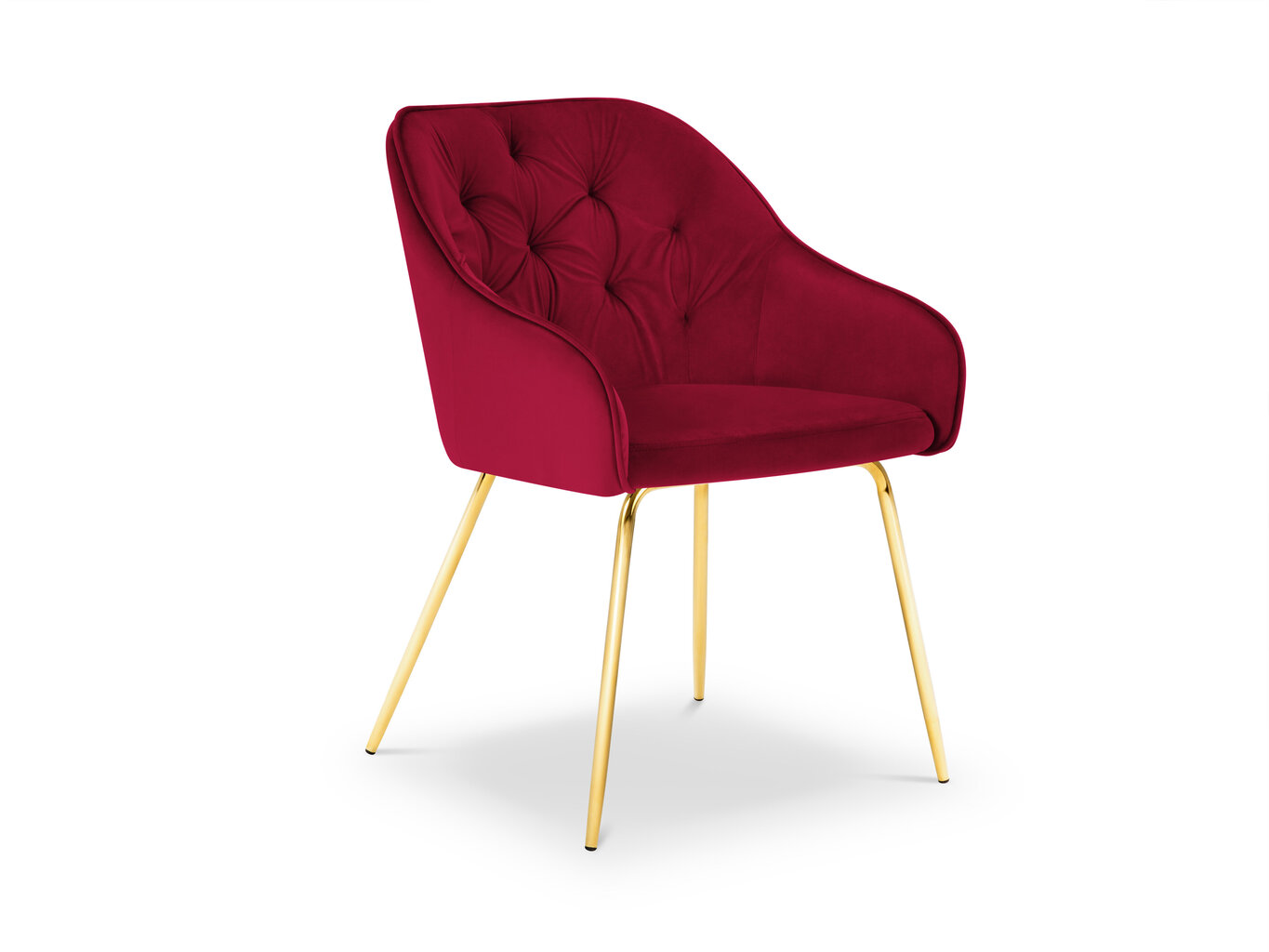 Kėdė Milo Casa Luisa, raudonos/auksinės spalvos kaina ir informacija | Virtuvės ir valgomojo kėdės | pigu.lt