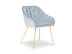 Kėdė Milo Casa Luisa, šviesiai mėlynos/auksinės spalvos