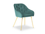 Kėdė Milo Casa Luisa, žalios/auksinės spalvos