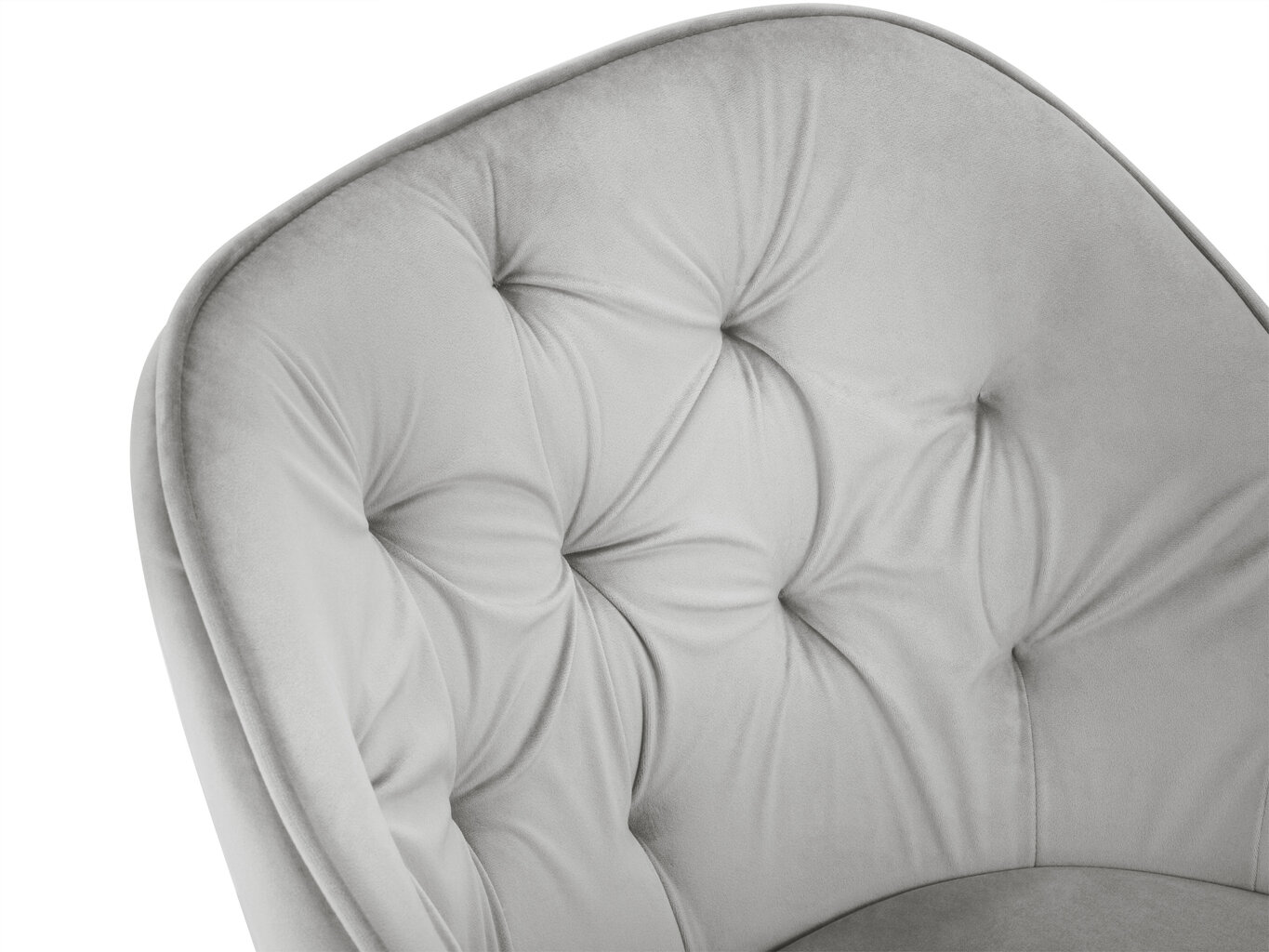 Kėdė Milo Casa Luisa, šviesiai pilkos/auksinės spalvos kaina ir informacija | Virtuvės ir valgomojo kėdės | pigu.lt