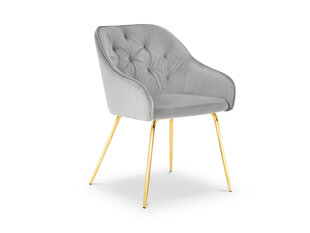 Kėdė Milo Casa Luisa, šviesiai pilkos/auksinės spalvos kaina ir informacija | Virtuvės ir valgomojo kėdės | pigu.lt