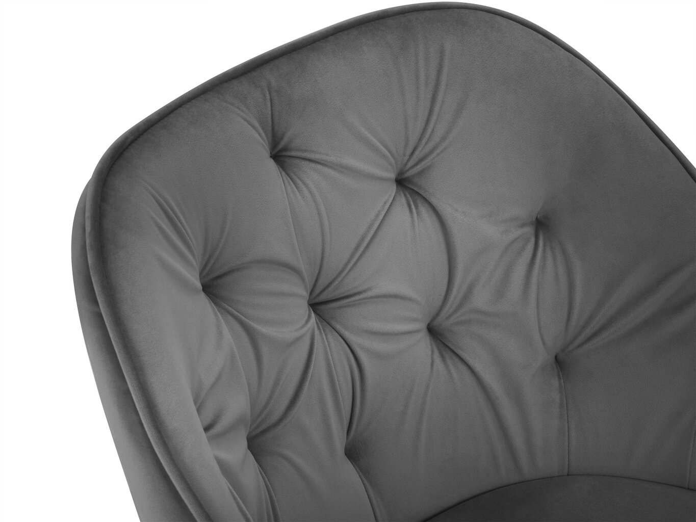 Kėdė Milo Casa Luisa, tamsiai pilkos/auksinės spalvos kaina ir informacija | Virtuvės ir valgomojo kėdės | pigu.lt