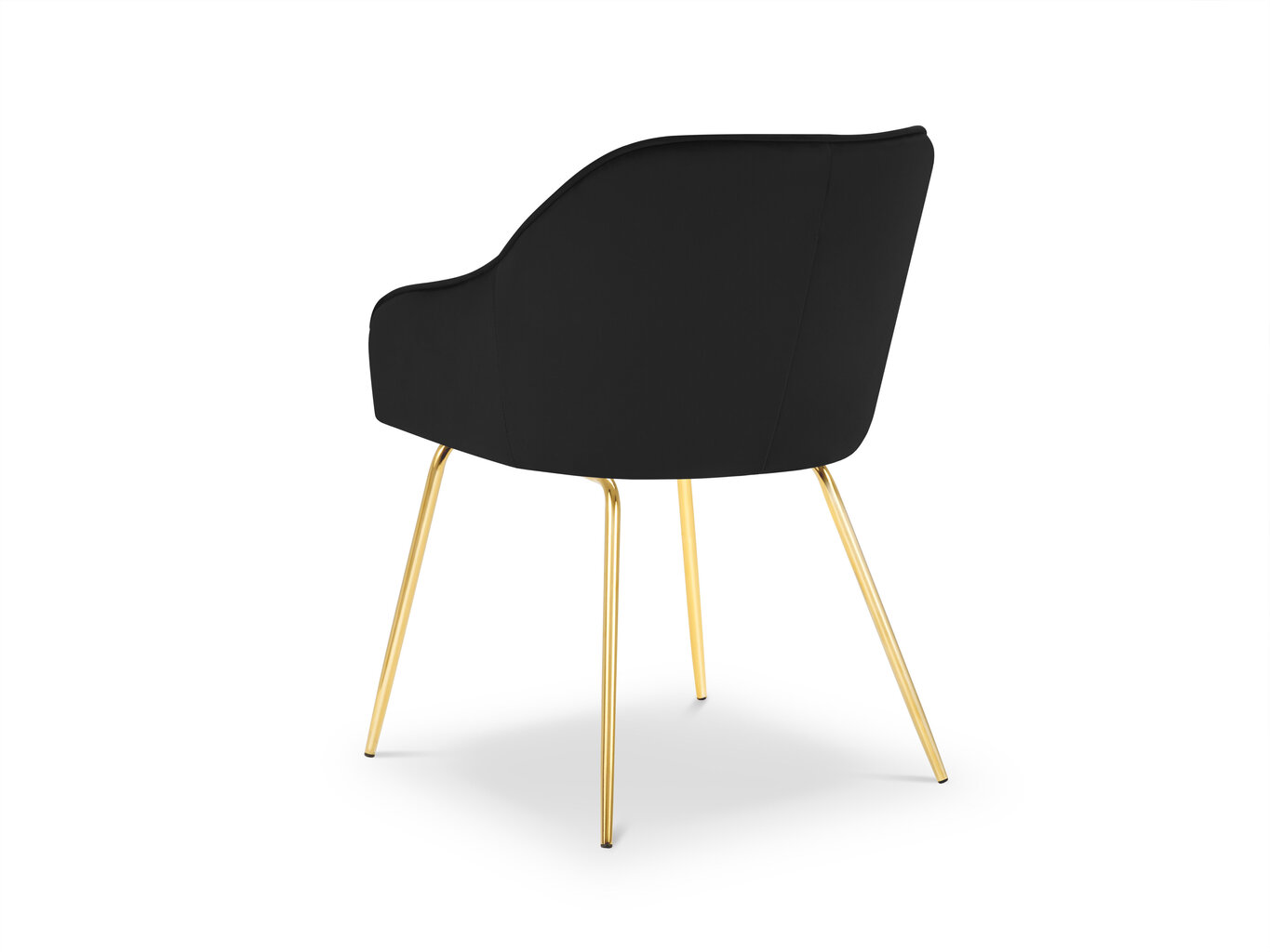 Kėdė Milo Casa Luisa, juodos/auksinės spalvos kaina ir informacija | Virtuvės ir valgomojo kėdės | pigu.lt