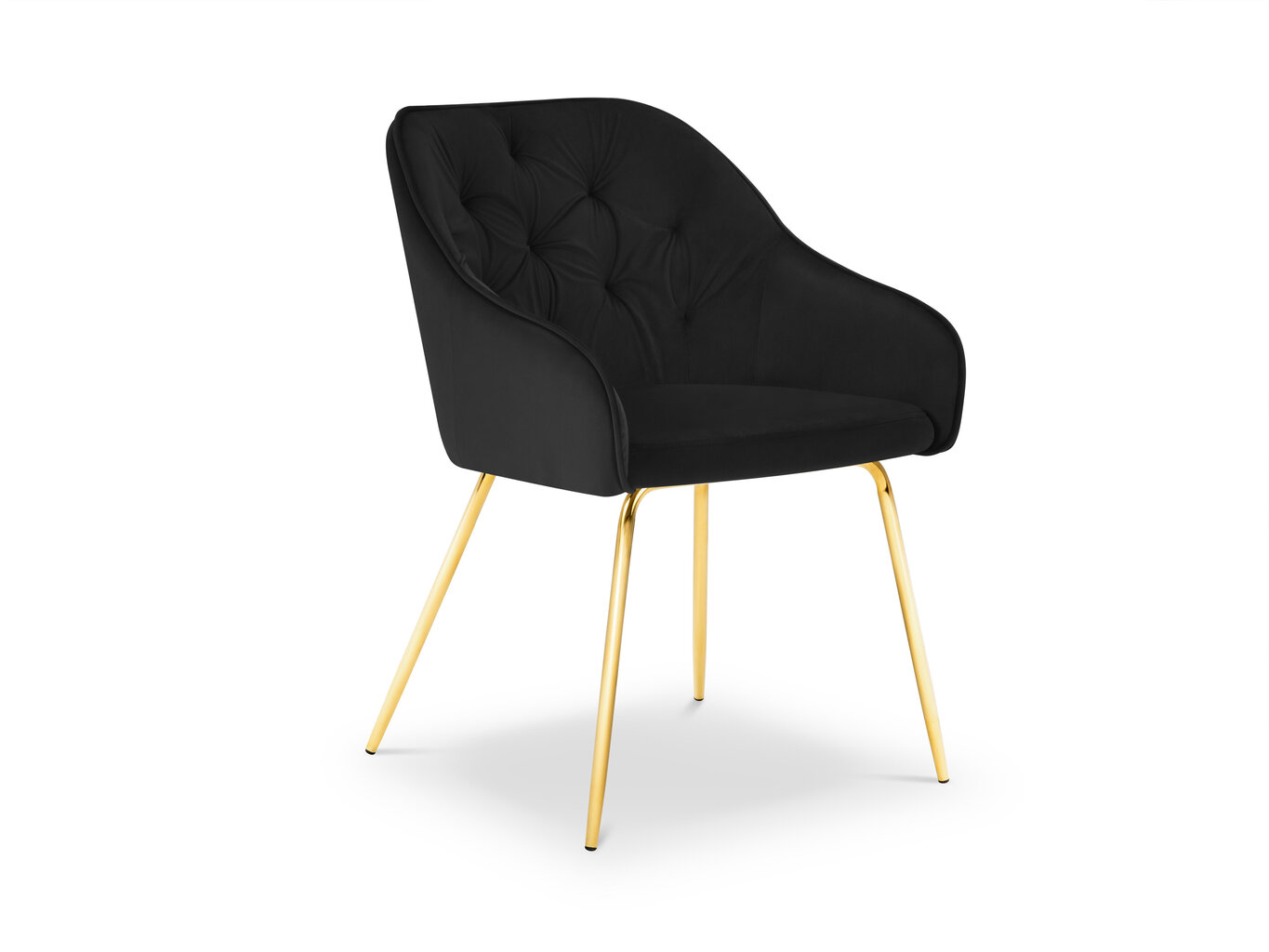 Kėdė Milo Casa Luisa, juodos/auksinės spalvos цена и информация | Virtuvės ir valgomojo kėdės | pigu.lt
