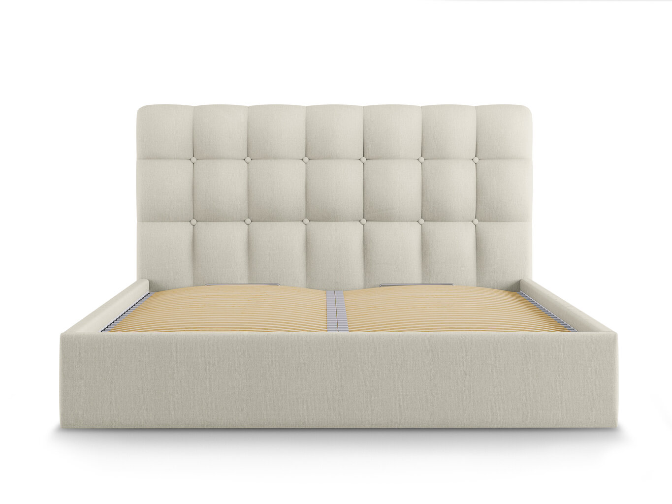 Lova Mazzini Beds Nerin 1, 140x200cm, smėlio spalvos kaina ir informacija | Lovos | pigu.lt