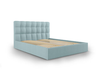 Кровать Mazzini Beds Nerin 2, 140x200 см, светло-синяя цена и информация | Кровати | pigu.lt