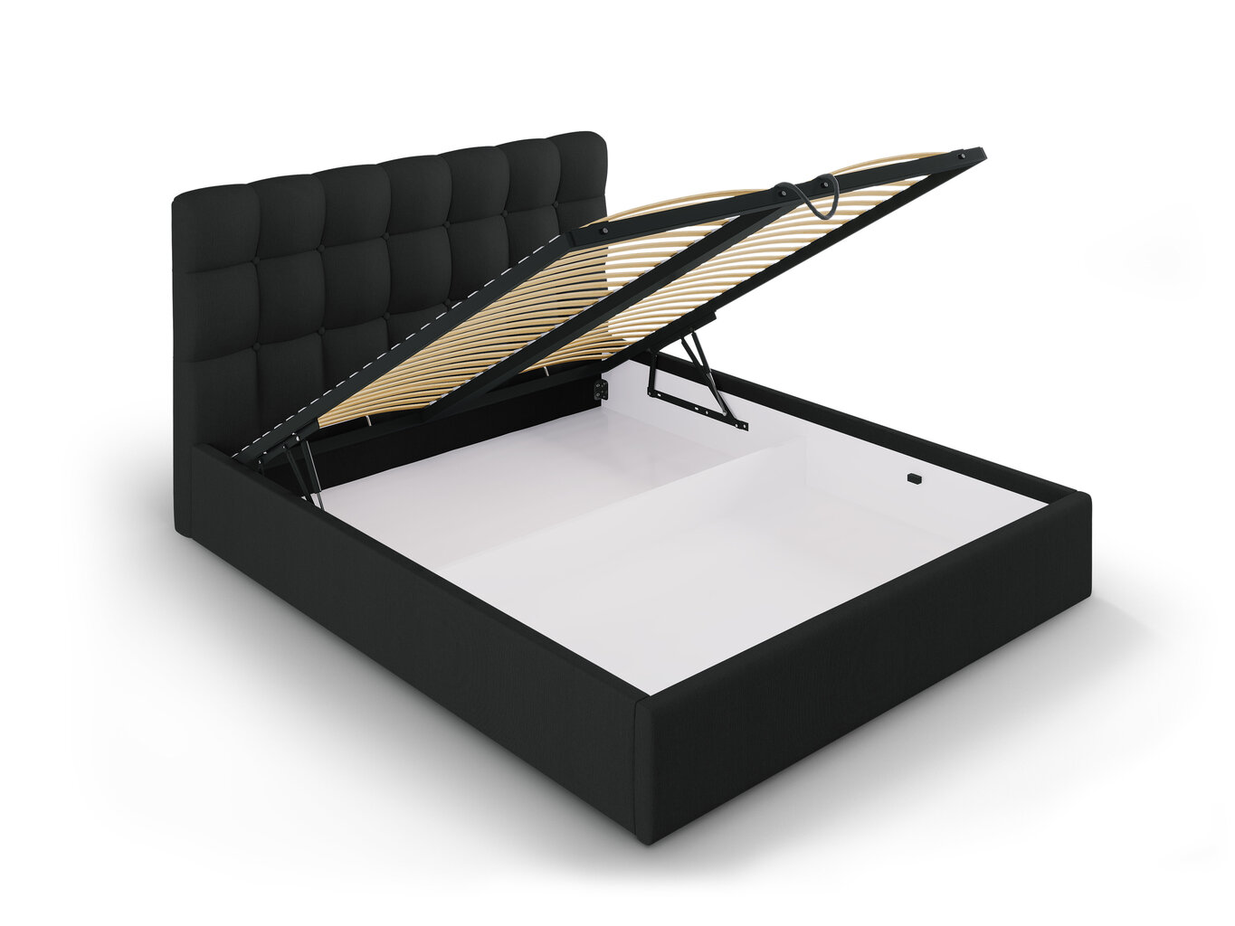 Lova Mazzini Beds Nerin 6, 140x200cm, juoda цена и информация | Lovos | pigu.lt