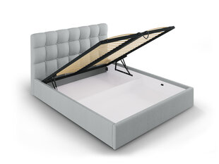 Кровать Mazzini Beds Nerin 4, 160x200 см, светло-серая цена и информация | Кровати | pigu.lt