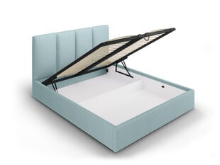 Кровать Mazzini Beds Juniper 2, 140x200 см, светло-синяя цена и информация | Кровати | pigu.lt
