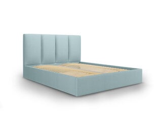 Кровать Mazzini Beds Juniper 2, 140x200 см, светло-синяя цена и информация | Кровати | pigu.lt