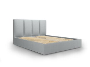 Кровать Mazzini Beds Juniper 4, 160x200 см, светло-серая цена и информация | Кровати | pigu.lt