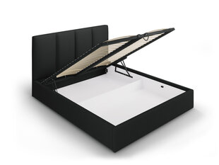 Lova Mazzini Beds Juniper 6, 160x200cm, juoda kaina ir informacija | Lovos | pigu.lt